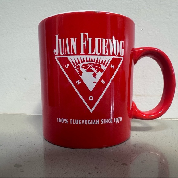 John Fluevog Other - John Fluevog Shoes Red Coffee Mug ‘Juan Fluevog’ Fluevogian Art JF